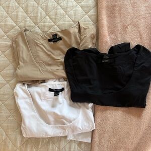 Set of 3 Long Sleeve Contour Tops